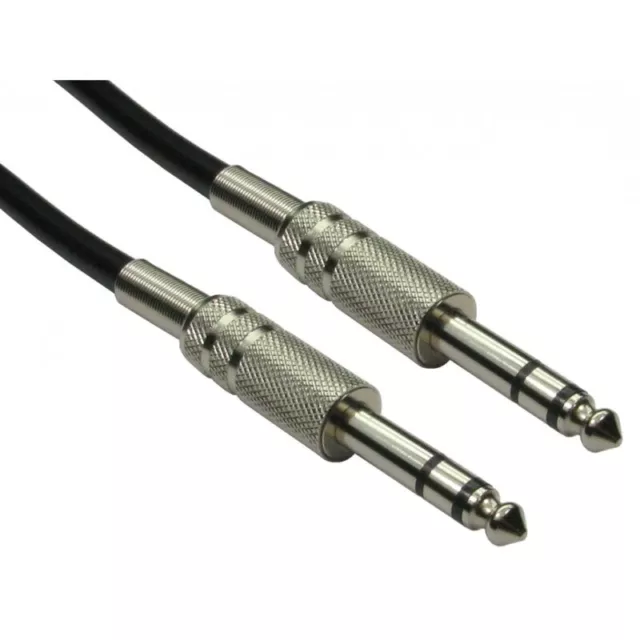 6.35mm 0.6cm Trs Stéréo Audio Jack Câble / Câble,Mâle à Mâle,Nickel Connecteurs