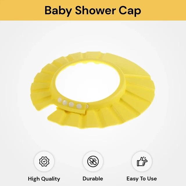 Adjustable Baby SHOWER HEAD CAP Kids Children Bath Shampoo SHIELD HAT Wash Hair