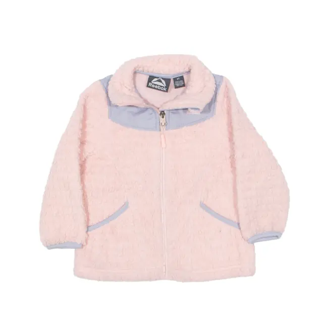 REEBOK Fleece Jacket Pink Girls 2 Years