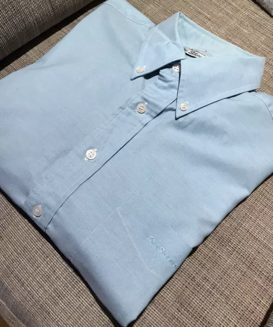 BEN SHERMAN SMART Hellblau Langärmeliges Shirt - 16 EUR 17,43 - PicClick DE