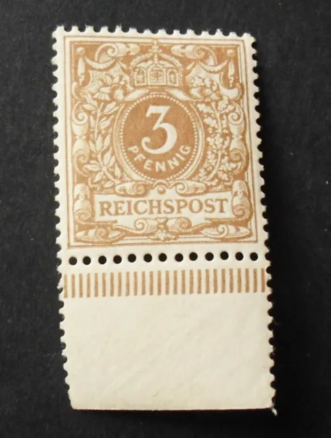 1889 Mi:100,-MiNr 45 c Krone/Adler 3 Pf gelbbraun postfrisch gepr Jäschke-L. BPP