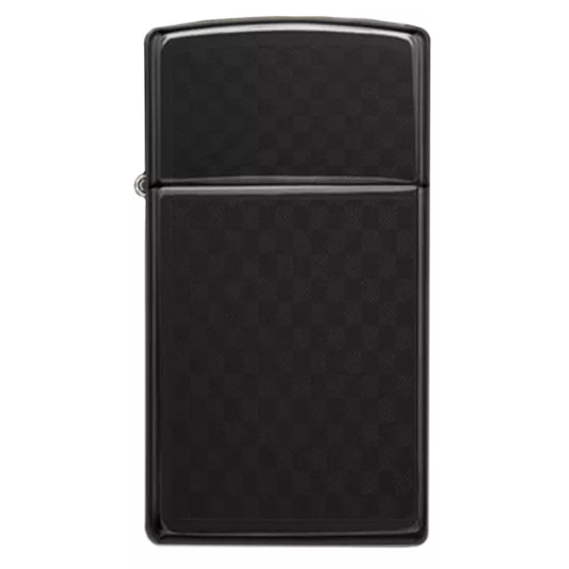 Zippo Carbon Fibre Design Premium Refillable Camping Lighter Grey Dusk Iced