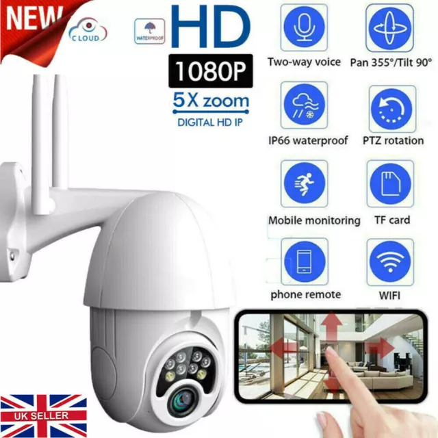 V380 Pro 1080P WIFI IP Camera Wireless Outdoor CCTV PTZ Smart Home Dome Security