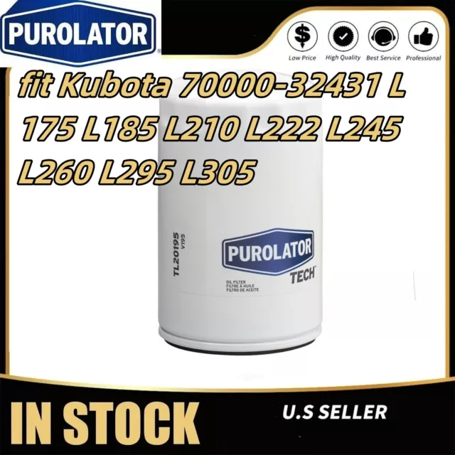 Oil Filter to fit Kubota 70000-32431 L175 L185 L210 L222 L245 L260 L295 L305
