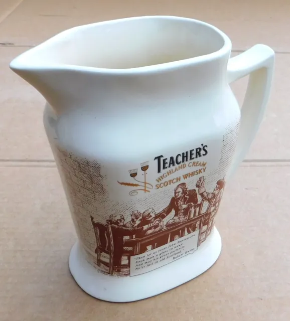 Teachers Highland Cream Scotch Whisky Water Jug with Poem, No. 2 in Series. WADE