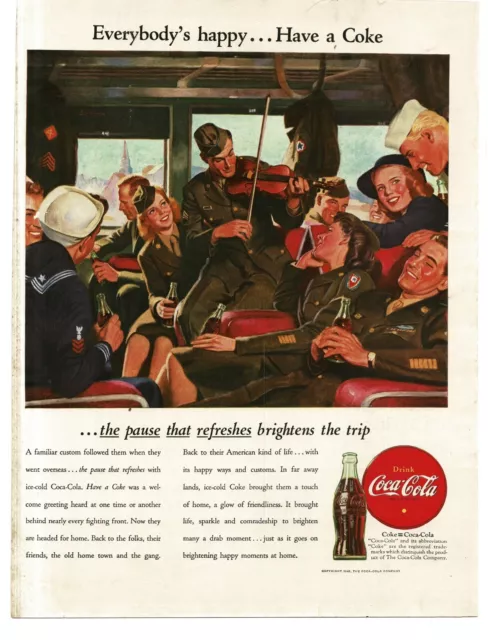 1994 COCA COLA THE PAUSE THAT REFRESHES With COA