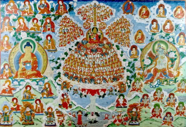 Eight Lions Thangka