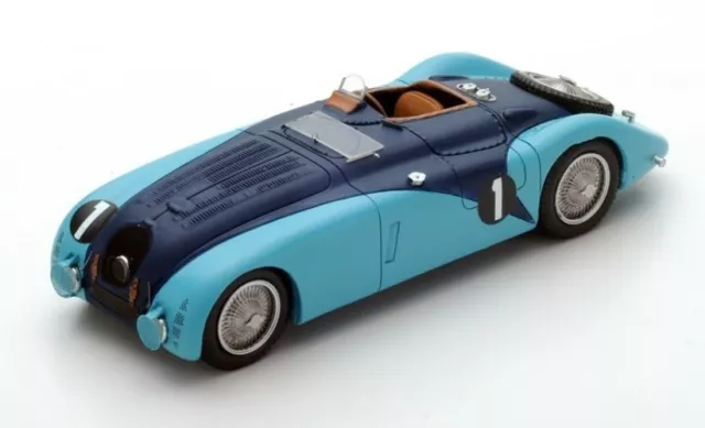 S2736 Bugatti 57G No.1, Le Mans 1937 R. Labric - P. Veyron (Spark 1/43)
