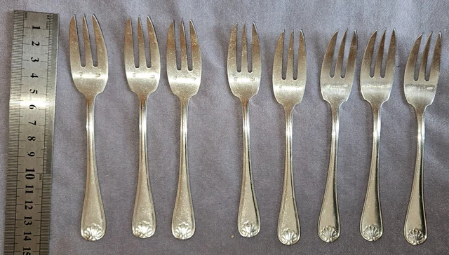 12 fourchettes à gâteaux métal argenté - Arts de la table