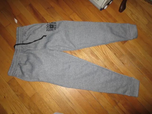 Men's ZOO YORK Gray Pull On Athletic Jogging Pants Fleece Lined Size M NWT