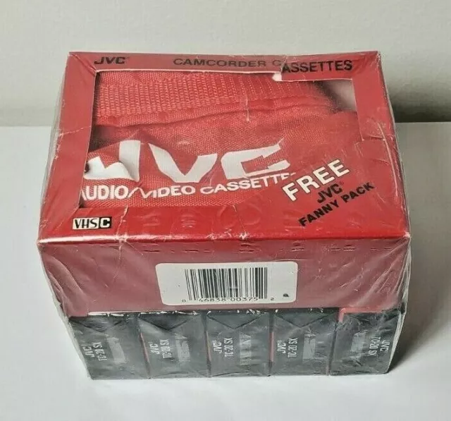 JVC VHS-C 5pack camcorder cassette tapes with Fanny Pack sealed TC-20 SX