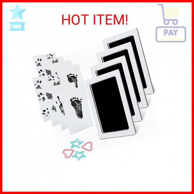 MengNi Baby Footprint Kit Hand Footprint Kit Dog Paw Print Kit Clean Touch Ink P