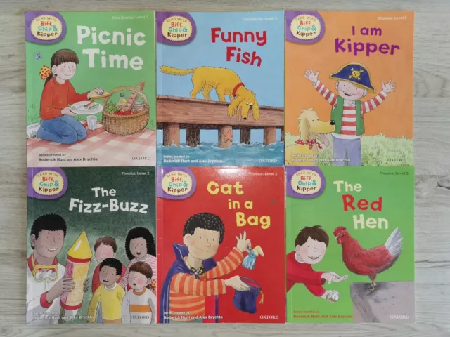 Oxford Reading Tree Level 2  - 6 Books Read With Biff Chip And Kipper