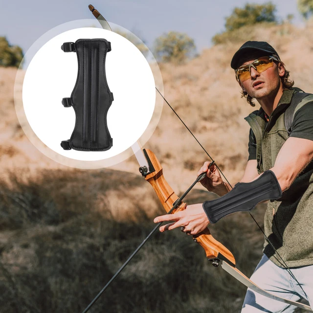 ARCHERY ARM GUARDS Sleeve Bow and Protection Adjustable Triple Buckle £