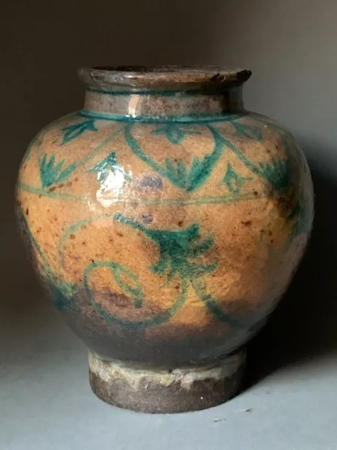 Very old glazed ceramic vase 2