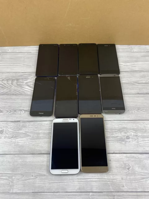 Job Lot Bulk of 10x Mixed Android Phones - All Working - Various Conditions