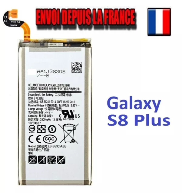 Batterie pour Samsung Galaxy S8+  3500mAh EB-BG955ABA / EB-BG955ABE S8 plus G955