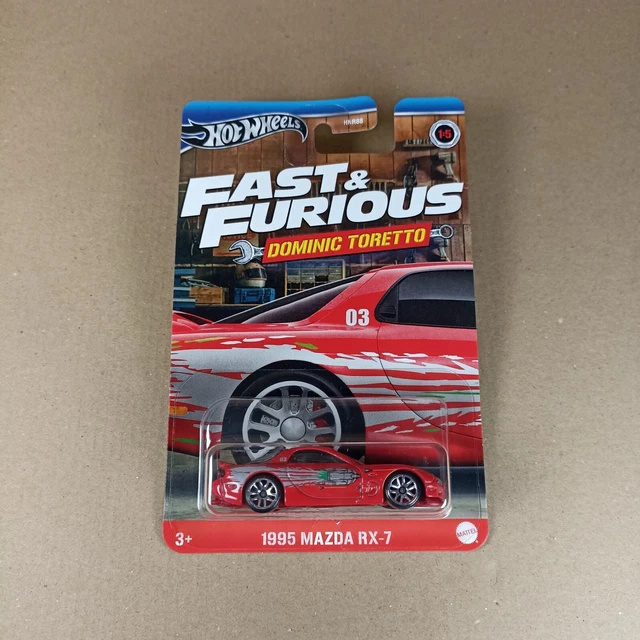 HOT WHEELS FAST & Furious Dominic Toretto 1995 Mazda RX-7 2024 rouge ...