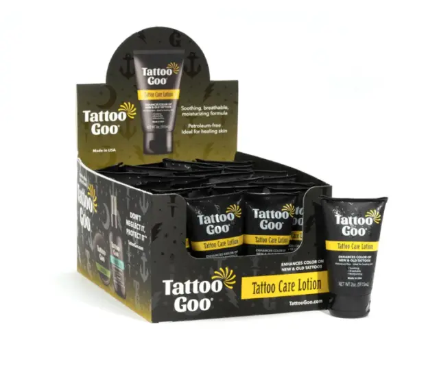 24 PCS Case TATTOO GOO Lotion - Healix Gold 2 oz - Tattoo Aftercare Healing