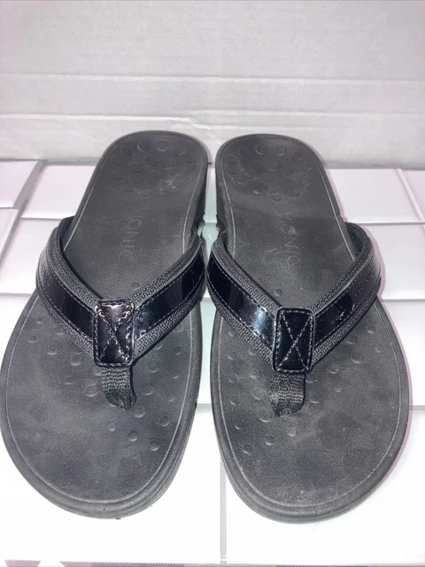 VIONIC Sandals Size 8 Black Preowned