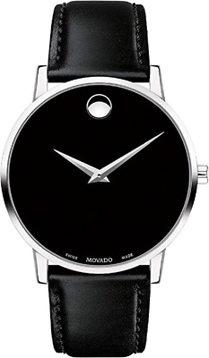 Movado 607269 Men's Museum Stainless Steel Watch with Concave Dot Museum Dial,