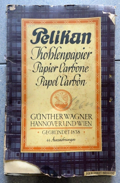 Pelikan Papier Carbone Kohlenpapier - Carta Carbone - Vintage