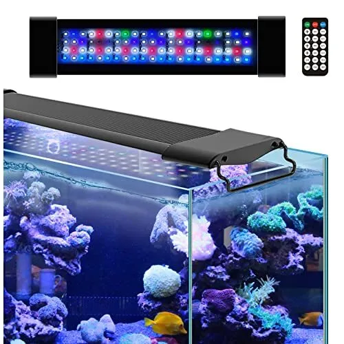 Aquarium Light, Saltwater Fish Tank Light Full Spectrum Aquarium G50-saltwater