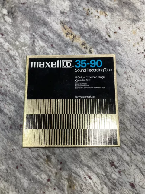 LOT OF 5 Maxell UD 35-90 Reel-To-Reel Recording Tape USED 7” 1/4” 1800’