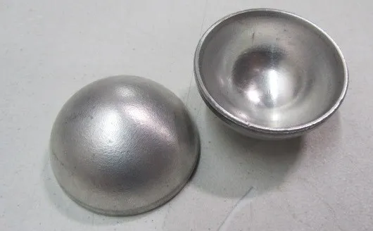Aluminum Half Sphere / Balls 2.00" Diameter x 1.00" Height, 8 pieces
