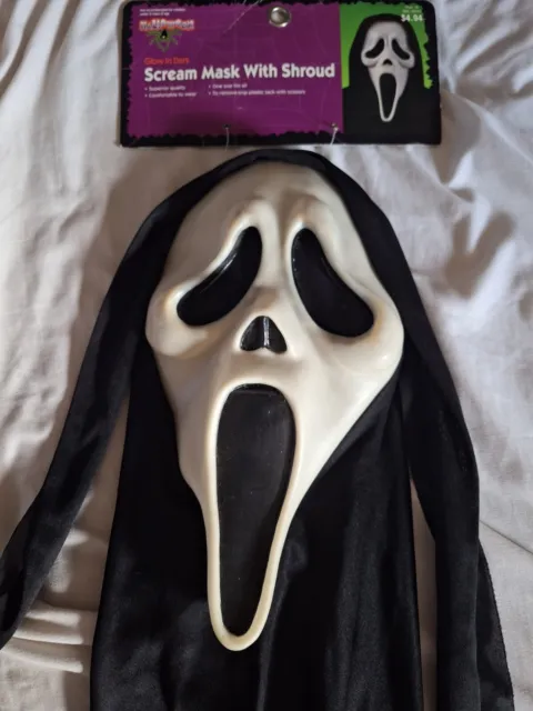 Vintage Scream Mask Ghost Face EU Tagged Exclusive Wal*Mart Tag Variant Rare
