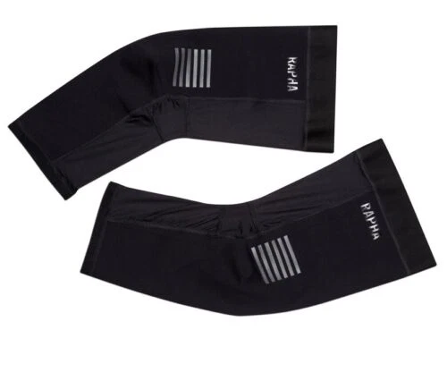 Rapha PRO TEAM Soft Shell Knee Warmers Black/Black BNWT Size L