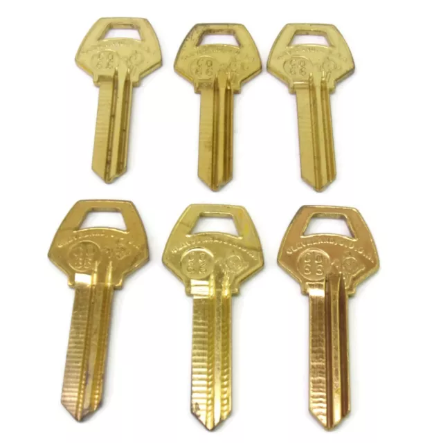 6-pcs CO66 ; C066 Uncut Brass Key Blanks Cole National Key