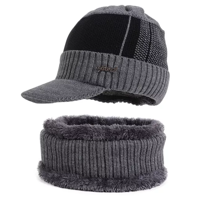 HOMMES DOUBLURE POLAIRE Casquette Chapeau Oreille Rabats Ski