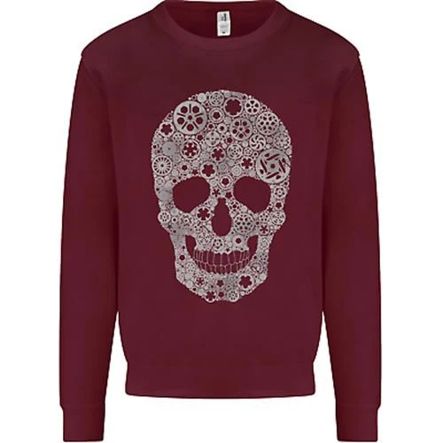 Felpa Maglione Gear Skull Biker Moto Auto Moto Auto Uomo 4