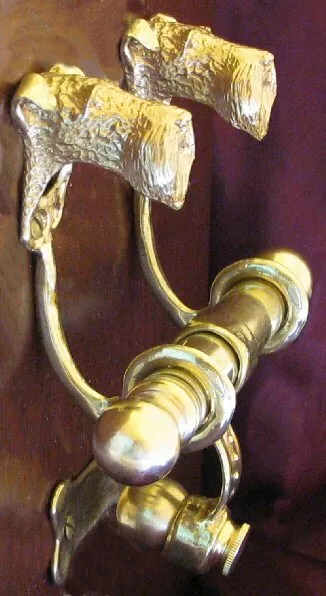 IRISH TERRIER Bronze DUET Door Knocker