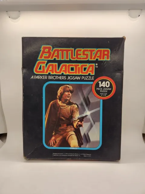 1978 Battlestar Galactica Starbuck 140 Pc Jigsaw Puzzle Parker Brothers 14"x18"