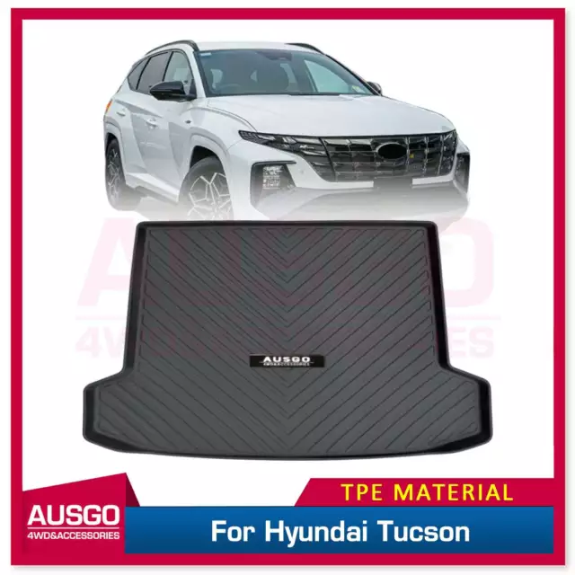 AUSGO 3D TPE Cargo Mat for Hyundai Tucson 2021-Onwards Rear Boot Mat Trunk Mat