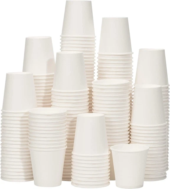 3 Oz Bathroom Paper Cups [300 Pack], Disposable Small Mouthwash Cups, Bath Paper