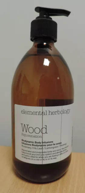 Elemental Herbology Wood Rejuvenation Biodynamic Body Infusion Massage Pump Lid