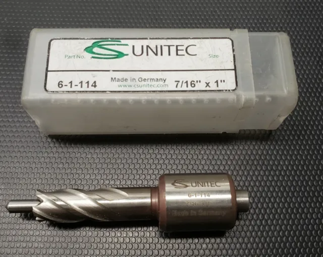 CS Unitec 6-1-114 , 7/16" x 1" HSS Annular Cutters W/ Pilot Pin