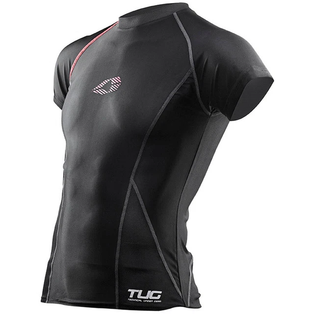 Top EVS Tug adulto a maniche corte nero caldo equitazione