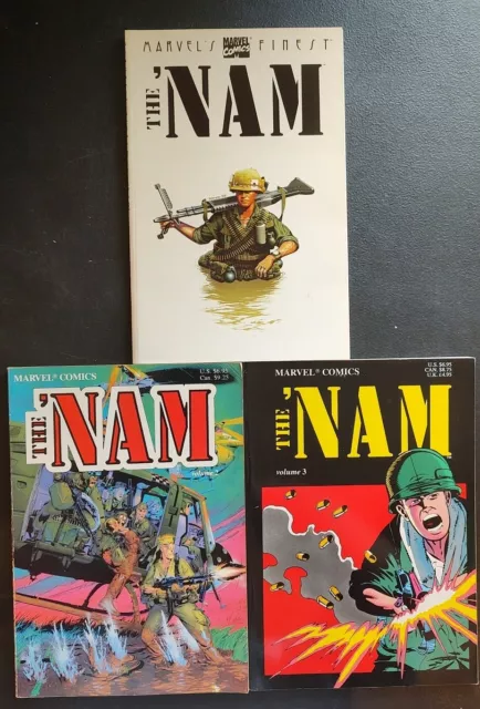 Marvel's Finest the 'Nam TPB + The Nam Vol 2 & 3 High Grade Set!🔥🔑💎