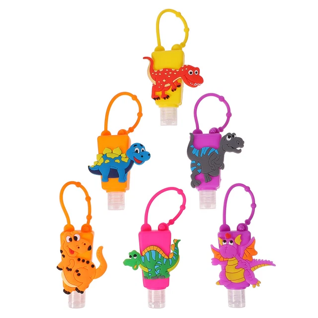 6 Pcs Plastic Silica Gel Bottle Child Cartoon Travel Bottles
