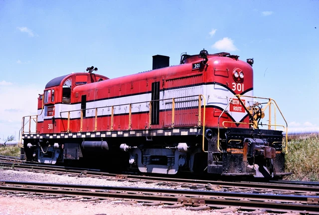 GB&W 301, Original Kodachrome Slide, at Wisconsin Rapids, WI in 8/69