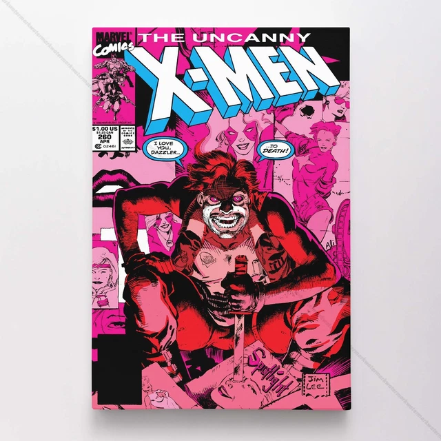 Uncanny X-Men Poster Canvas Vol 1 #260 Xmen Marvel Comic Book Art Print