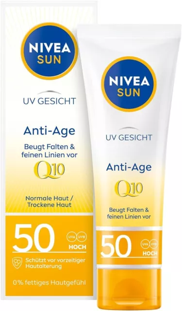 Nivea Sun UV Face Q10 Anti-Age & Anti-Pigments SPF50, 50ml