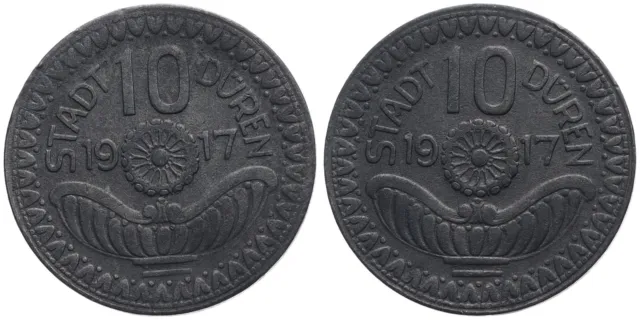 Deutschland - Notgeld Stadt Düren 10 Pfennig 1917 - Kriegsmünze