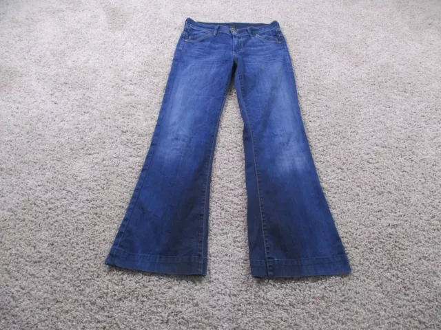 Citizens of Humanity Jeans Womens 27 Blue Hutton Wide Leg Medium Rise Denim