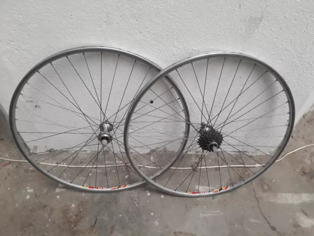 Roues FIR EA50 700C CAMPAGNOLO HUBS Wheels Clincher Bike Vintage Velo