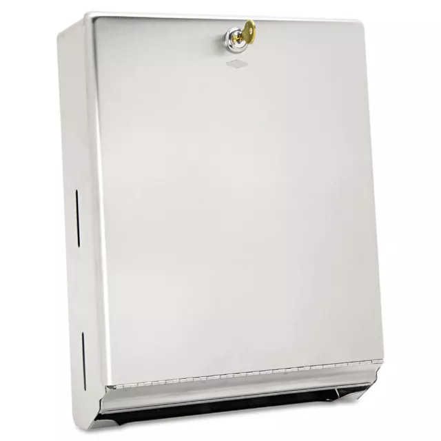 Surface-Mounted Paper Towel Dispenser 10 3/4 x 4 x 14 Satin Stainless Steel 262